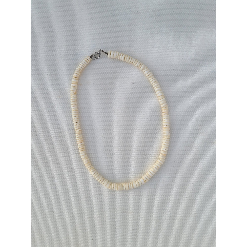 Puka Shell 15" Beaded Necklace